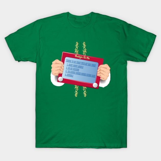 Buddy the Elf to-do list (Deluxe) T-Shirt by SaltyCult